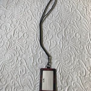 Coach ID holder w credit card storage